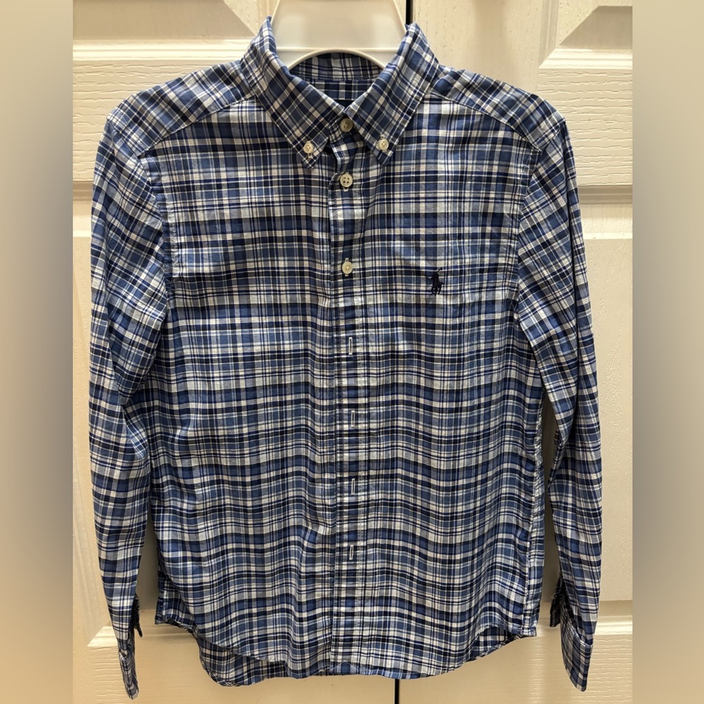Blue Plaid Boy’s Shirt